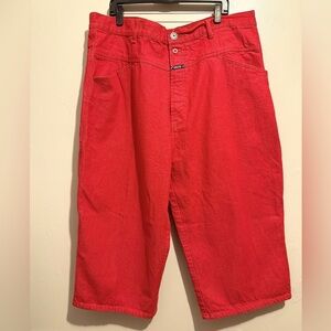 Vtg. Marithe Francois Girbaud 80’s Baggy Jeans Red Size 42 Brand X Authentic Fit